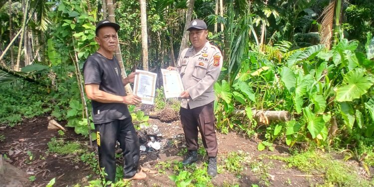 Polisi Ini Sosialisasi Larangan Membakar Lahan untuk Cegah Karhutla