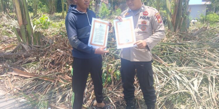 Polsek Kuala Kampar Intensifkan Patroli dan Sosialisasi Larangan Membakar Lahan