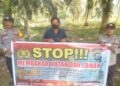 Polsek Teluk Meranti Sebar Maklumat Kapolda Riau dan Lakukan Binluh Cegah Karhutla