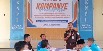 Kejaksaan Langsa Kampanye Gerakan Anti Korupsi Bersama KNPI