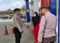 Polsek Pangkalan Kerinci Patroli di SPBU dan Pusat Perbelanjaan, Situasi Kondusif