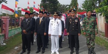 Semangat Kemerdekaan Warnai Upacara HUT RI ke-80 di Kecamatan Bunut