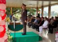 Penurunan Bendera HUT ke-80 RI di Langgam Berlangsung Khidmat, Kapolsek Bertindak sebagai Inspektur Upacara