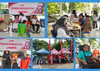 Gerakan Merdeka Sehat, KSR PMI Unsam Gelar Donor Darah dan Cek Kesehatan Gratis