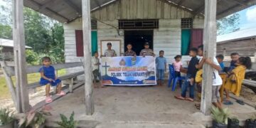 Warga Teluk Meranti Khawatir Karhutla, Polsek Gelar Program Minggu Kasih di Gereja GGP