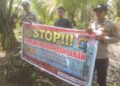 Polsek Teluk Meranti Sosialisasikan Pencegahan Karhutla, Sebarkan Maklumat Kapolda Riau