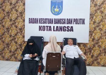 Kesbangpol Langsa Gelar Donor Darah Rutin