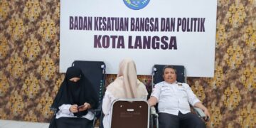 Kesbangpol Langsa Gelar Donor Darah Rutin