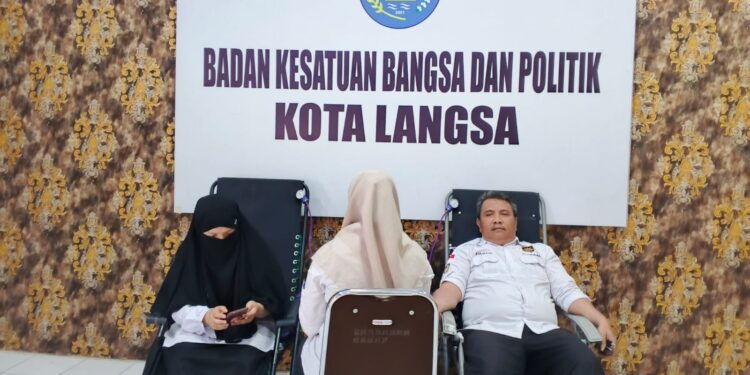 Kesbangpol Langsa Gelar Donor Darah Rutin
