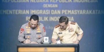 Perkuat Sinergi, Kemenimipas Bersama Polri Teken Nota Kesepahaman dan Perjanjian Kerja Sama