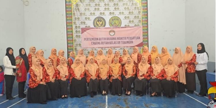 Dharma Wanita Rutan Takengon Gelar Pertemuan Rutin