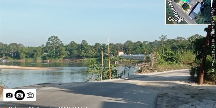 Turap Jalan Desa Padang Luas Ke Desa Terantang Butuh perhatian Serius Pemerintah