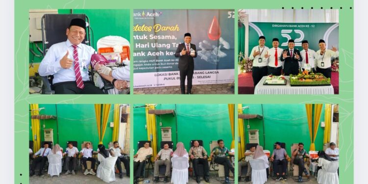 Peringati HUT ke-52, BAS Langsa Kumpulkan 52 Kantong Darah