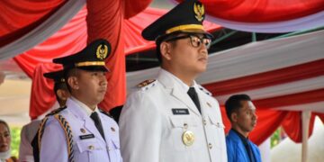 Wakil Wali Kota Langsa Pimpin Penurunan Bendera Merah Putih HUT Kemerdekaan RI ke-80 