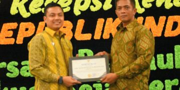 Jeffry Sentana beri Penghargaan pada Kapolres Langsa di Malam Resepsi Kenegaraan 