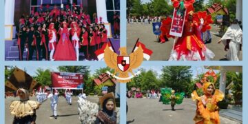 SMKN 3 Langsa Raih Juara Tiga Pawai Alegoris 