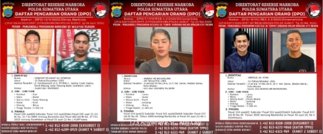 Polda Sumut Tetapkan DPO Pasutri Pemilik Dragon KTV Dan Gempar Selamat, Pengendali Narkoba Jalur Laut Asahan