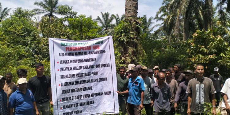 Warga Kuta Makmur Tuntut Pemerintah Tindak Tegas PT Blangkolam, HGU Telah Berakhir