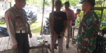 Polsek Langgam dan Koramil 09 Gelar Silaturahmi Tingkatkan Sinergitas Jaga Kamtibmas