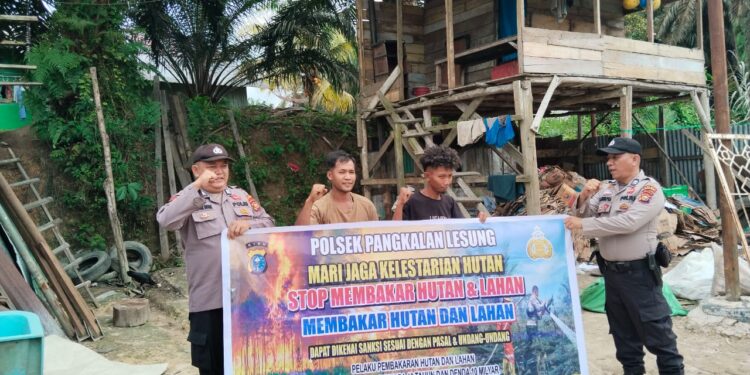 Polsek Pangkalan Lesung Gencar Sosialisasikan Maklumat Kapolda Riau