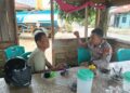 Sambang Warga, Bhabinkamtibmas Polsek Bunut Ajak Warga Jaga Harkamtibmas Dan Bijak Bermedsos
