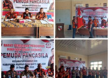 Rapat Pemilihan Pengurus PAC Pemuda Pancasila Kecamatan Kampar Kiri 