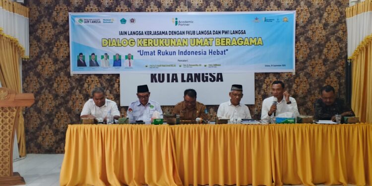 IAIN Langsa Bersama FKUB dan PWI Gelar Dialog Kerukunan Umat Beragama