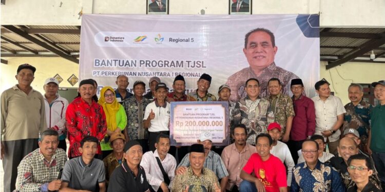 Holding Perkebunan Nusantara Dukung Ketahanan Pangan lewat Bantuan Pembangunan Irigasi PTPN I Regional 5 di Blitar