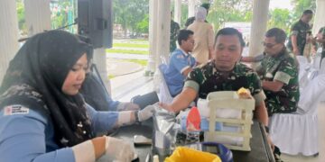 Jelang HUT ke-80 TNI, Kodim 0104 Aceh Timur Gelar Bakti Kesehatan Donor Darah dan Pengobatan Gratis 