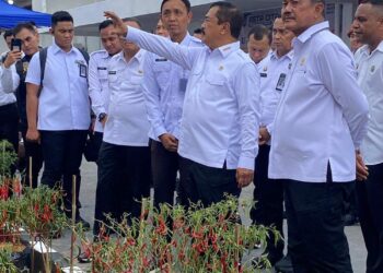 Menteri Imigrasi Dan Pemasyarakatan RI Tinjau Program Ketahanan Pangan di Rutan Kelas I Palembang