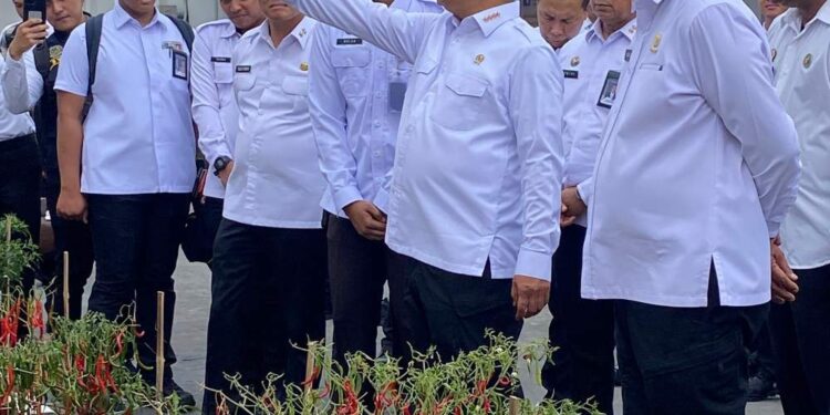 Menteri Imigrasi Dan Pemasyarakatan RI Tinjau Program Ketahanan Pangan di Rutan Kelas I Palembang