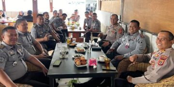 Perkuat Sinergi, Karutan Takengon Rusli Dan Kapolsek Bebesen Coffee Morning Bersama