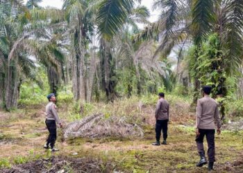 Sosialisasi Karhutla, Polisi Himbau Warga Tidak Bakar Lahan di Teluk Meranti