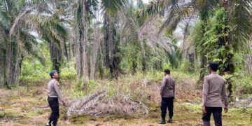 Sosialisasi Karhutla, Polisi Himbau Warga Tidak Bakar Lahan di Teluk Meranti