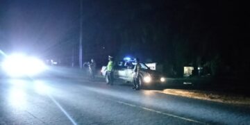 Jamin Keamanan Malam Hari, Polsek Pangkalan Lesung Intensifkan Patroli Blue Light
