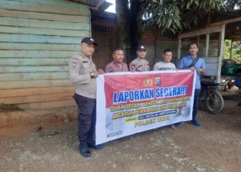 Polsek Ukui Gencarkan Sosialisasi Tolak Premanisme di Lingkungan Usaha