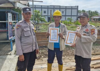 Polri Ajak Warga Kuala Kampar Jaga Lahan, Cegah Kebakaran Hutan