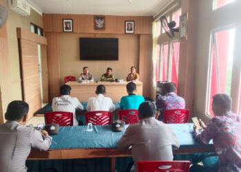 Rapat Koordinasi Operasi Pasar Pangan Murah di Kantor Camat Bunut