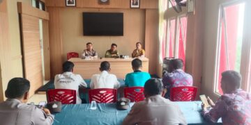 Rapat Koordinasi Operasi Pasar Pangan Murah di Kantor Camat Bunut