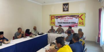 Polsek Pangkalan Kuras Gelar Jum’at Curhat, Warga Keluhkan Balap Liar dan Penyakit Masyarakat