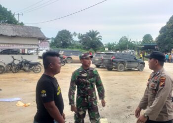 Polsek Langgam Jalin Sinergitas Lewat Silaturahmi Bersama TNI Koramil 09