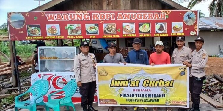 Polsek Teluk Meranti Gelar Jumat Curhat, Warga Keluhkan Aksi Ugal-ugalan Remaja