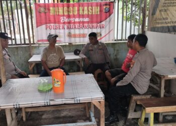 Polsek Kuala Kampar Gelar Minggu Kasih, Tangani Hoaks dan Kenakalan Remaja