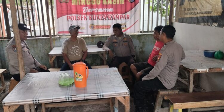 Polsek Kuala Kampar Gelar Minggu Kasih, Tangani Hoaks dan Kenakalan Remaja