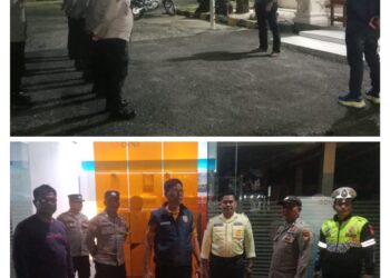 Kapolsek Pangkalan Kuras Pimpin Patroli Blue Light Antisipasi Premanisme dan Tindak Pidana di Pelalawan