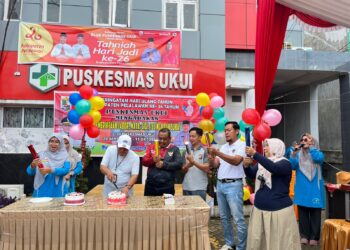 Polsek Ukui Dukung Pemeriksaan Kesehatan Gratis di HUT Pelalawan ke-26