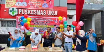 Polsek Ukui Dukung Pemeriksaan Kesehatan Gratis di HUT Pelalawan ke-26