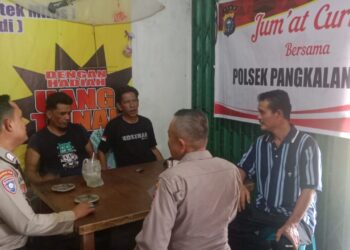 Jum’at Curhat di Sorek Satu, Polsek Pangkalan Kuras Dengar Aspirasi Warga