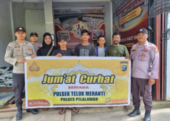 Jumat Curhat, Polsek Teluk Meranti Tindaklanjuti Keluhan Warga Soal Balap Liar dan Pencurian Sarang Walet
