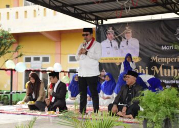 Peringati Maulid, Bupati Haili Yoga Ajak Siswa SMPN 1 Takengon Teladani Akhlak Rasulullah SAW